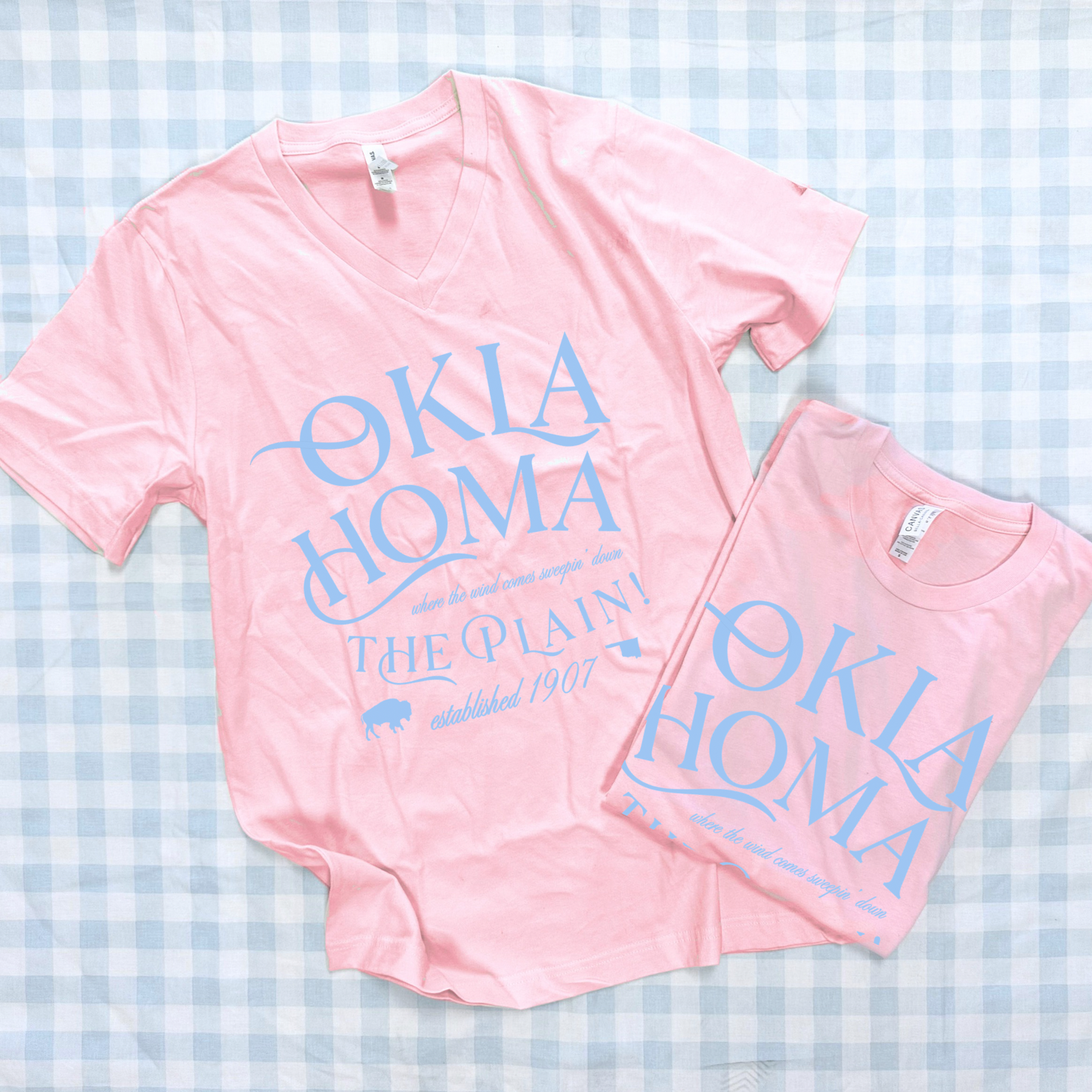 OKLAHOMA 2026: Sweepin' Down The Plain! (BELLA CANVAS VNECK or CREW NECK)