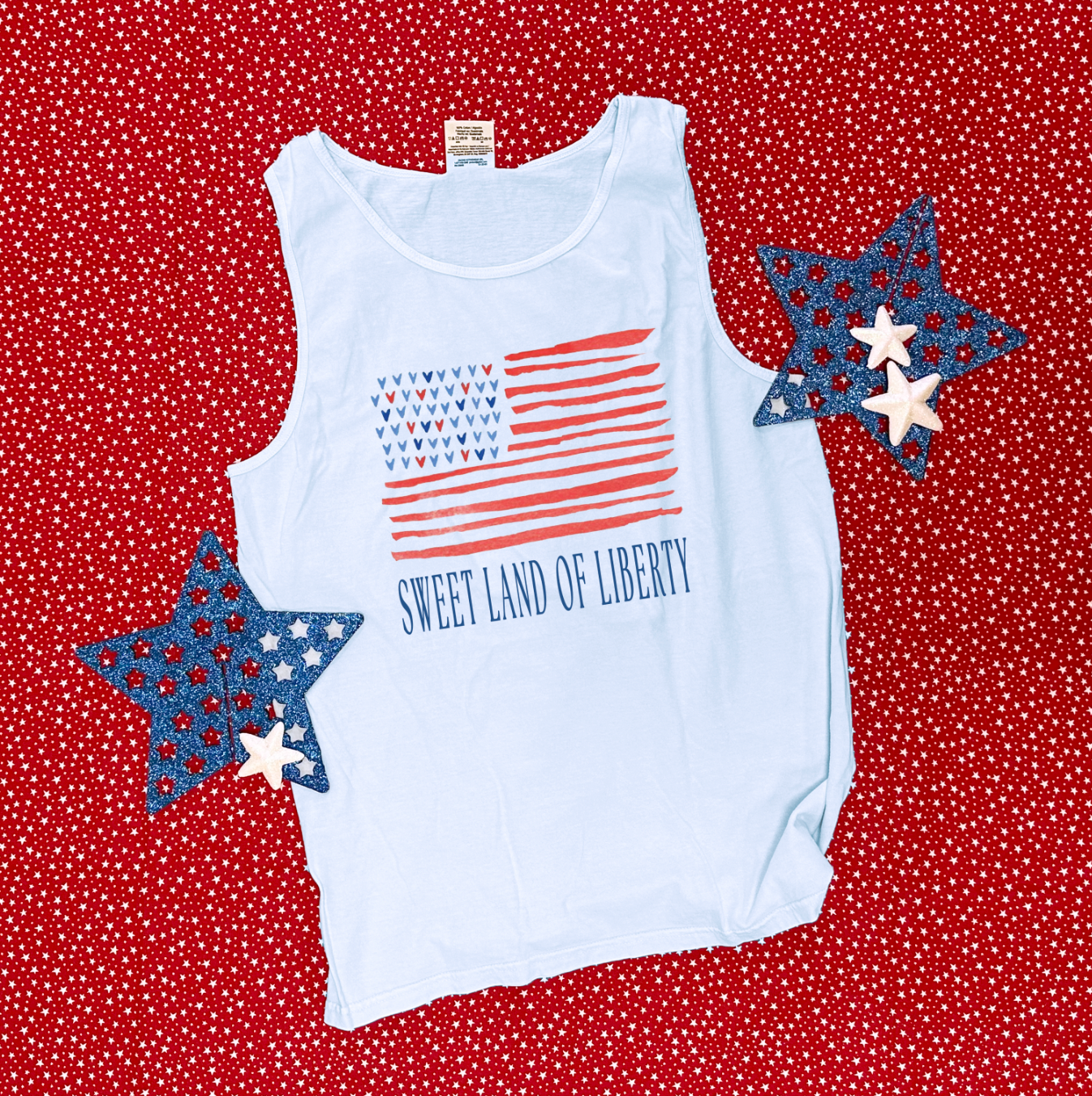 AMERICAN SPIRIT 2025: Sweet Land of Liberty (COMFORT COLORS TANK TOP)