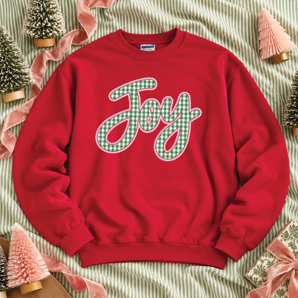 CHRISTMAS 2026: JOY-ful Gingham (SWEATSHIRT)