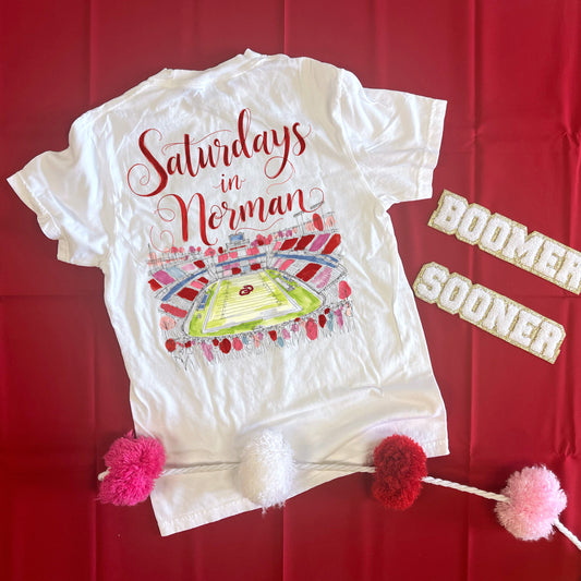 UNIV. OF OK 2025: Saturdays in Norman (COMFORT COLORS SHORTSLEEVE)