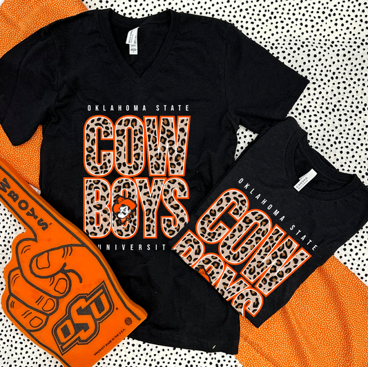 OK STATE 2024: Cowboys Bold Leopard (VNECK)