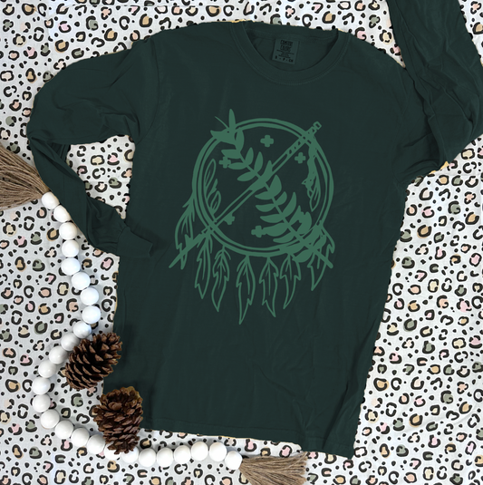 OKLAHOMA 2024: Simple Handdrawn Dreamcatcher (LONGSLEEVE *multiple color options*)