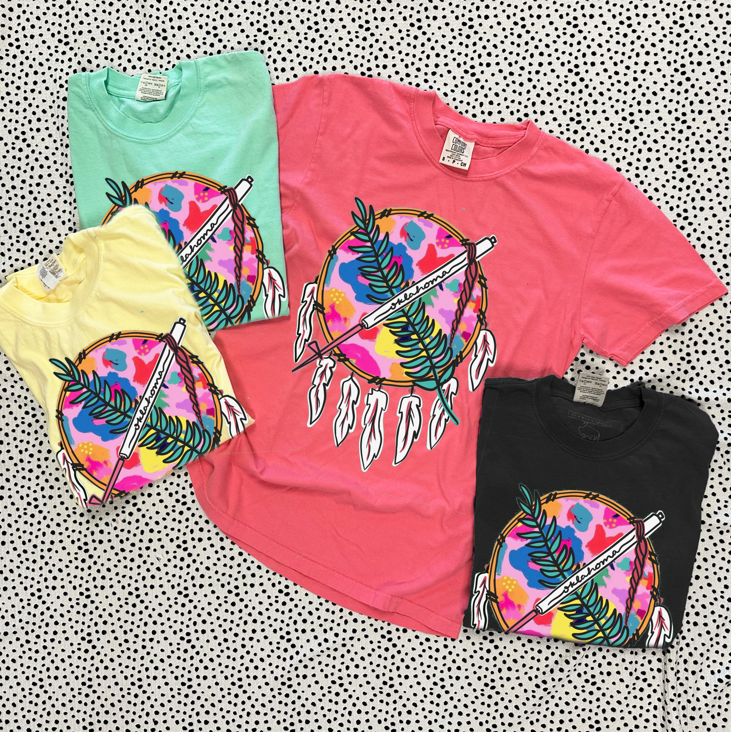 OKLAHOMA 2025: Oklahoma Summer Dreamcatcher (COMFORT COLORS SHORTSLEEVE)