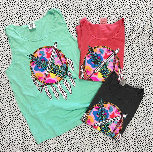 OKLAHOMA 2025: Oklahoma Summer Dreamcatcher (COMFORT COLORS TANK TOP)
