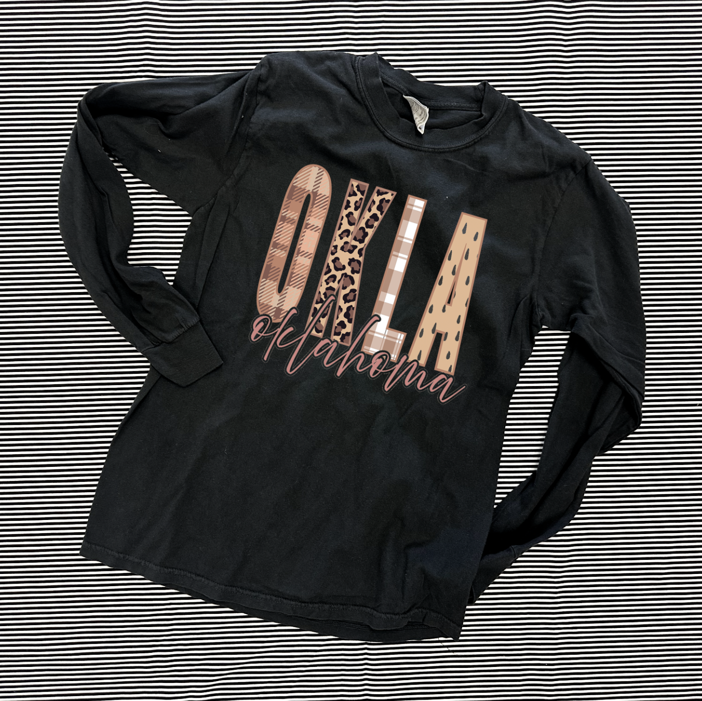 OKLAHOMA 2025: OKLA Fall Mixed Patterns (COMFORT COLORS LONGSLEEVE)