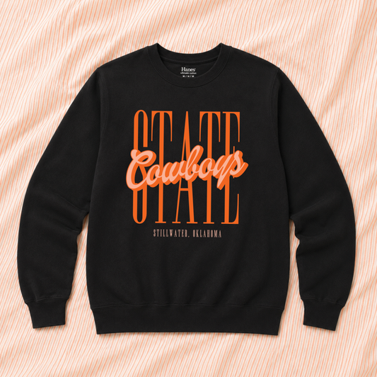 OK STATE 2026: STATE Cowboys Script (SWEATSHIRT)