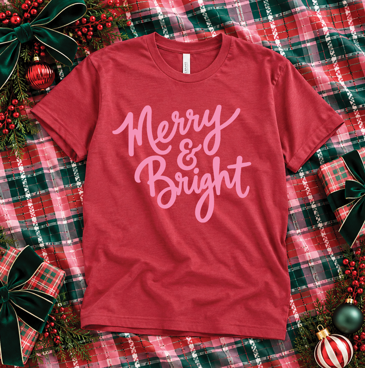 CHRISTMAS 2026: Merry & Bright (BELLA CANVAS CREW NECK)