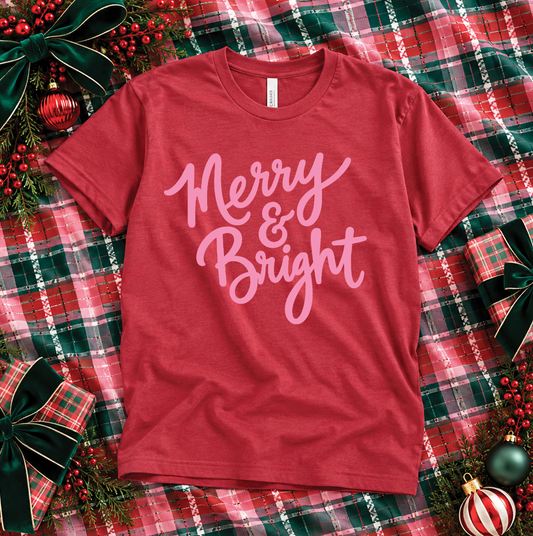 CHRISTMAS 2026: Merry & Bright (BELLA CANVAS CREW NECK)