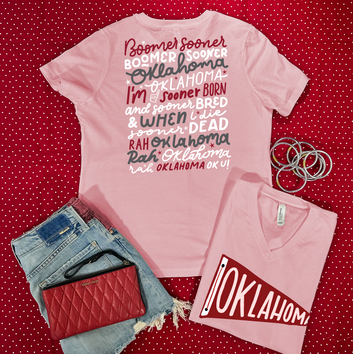 OU 2024: BOOMER SOONER FIGHT SONG (**BELLA CANVAS V-NECK**)